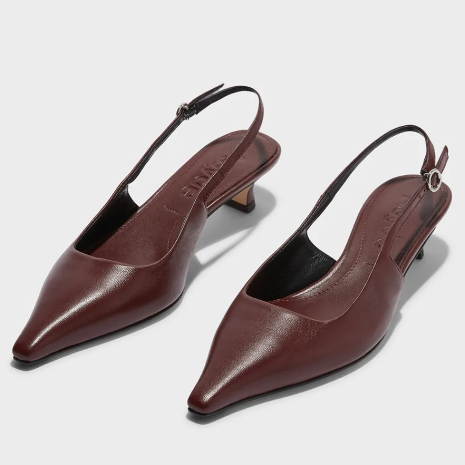 Heels|Dr. Martens Aeyde Women's Catrina Leather Slingback Court Heels - UK 3