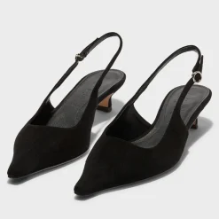 Heels|Birkenstock Aeyde Women's Catrina Suede Kitten Heels - UK 4