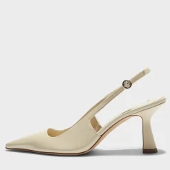 Heels|Aeyde Women's Fernanda Leather Slingback Heels - UK 4
