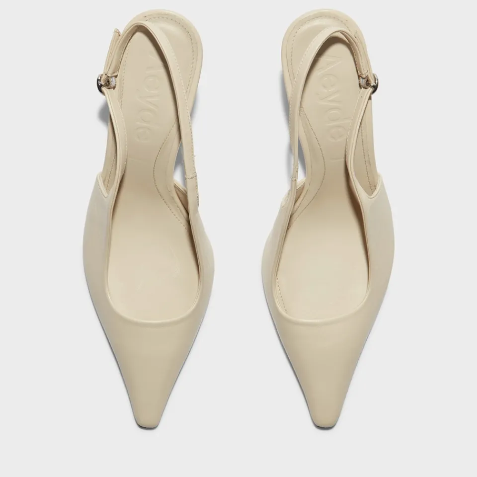 Heels|Aeyde Women's Fernanda Leather Slingback Heels - UK 4