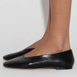 Flats|Aeyde Women's Kirsten Nappa Leather Ballet Flats - UK 6
