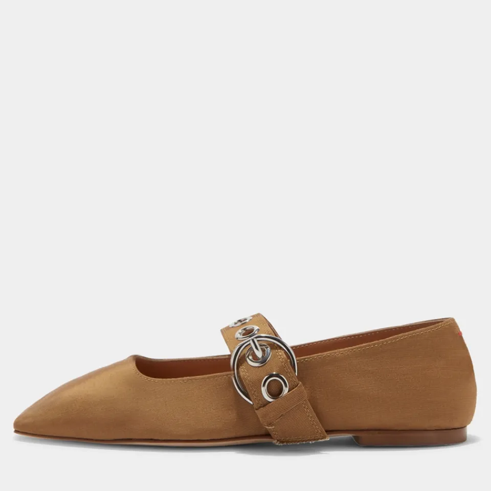 Flats|Aeyde Women's Uma Eyelet Grosgrain Ballet Flats - UK 7
