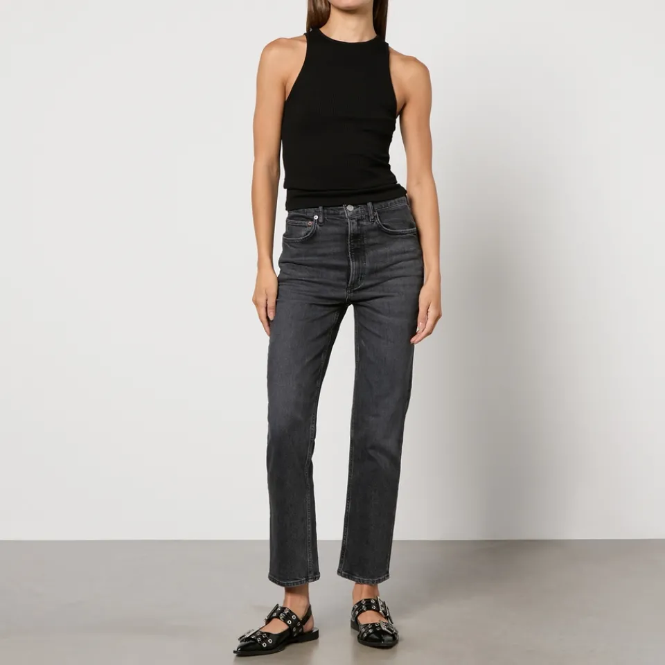 Jeans|Ganni AGOLDE Stovepipe Denim Slim-Leg Jeans - W30