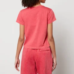 Loungewear|T-Shirts And Tops|Alexanderwang.T Alexander Wang Essential Logo-Print Cotton-Jersey T-Shirt - XXS