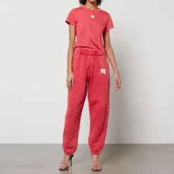 Loungewear|T-Shirts And Tops|Alexanderwang.T Alexander Wang Essential Logo-Print Cotton-Jersey T-Shirt - XXS