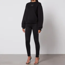 Loungewear|Sweatshirts|Dr. Martens Alexander Wang Essential Puff Paint Cotton-Blend Sweatshirt - XS