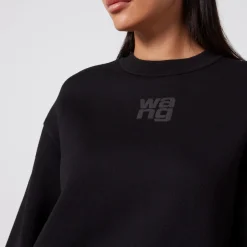 Loungewear|Sweatshirts|Dr. Martens Alexander Wang Essential Puff Paint Cotton-Blend Sweatshirt - XS