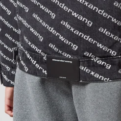 Jackets|Coats|Dr. Martens Alexander Wang Falling Back Logo-Print Denim Jacket - XS
