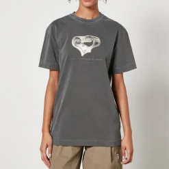 Loungewear|T-Shirts And Tops|Dr. Martens Alexander Wang Logo-Print Cotton-Jersey T-Shirt - XS