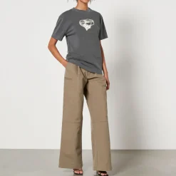 Loungewear|T-Shirts And Tops|Dr. Martens Alexander Wang Logo-Print Cotton-Jersey T-Shirt - XS