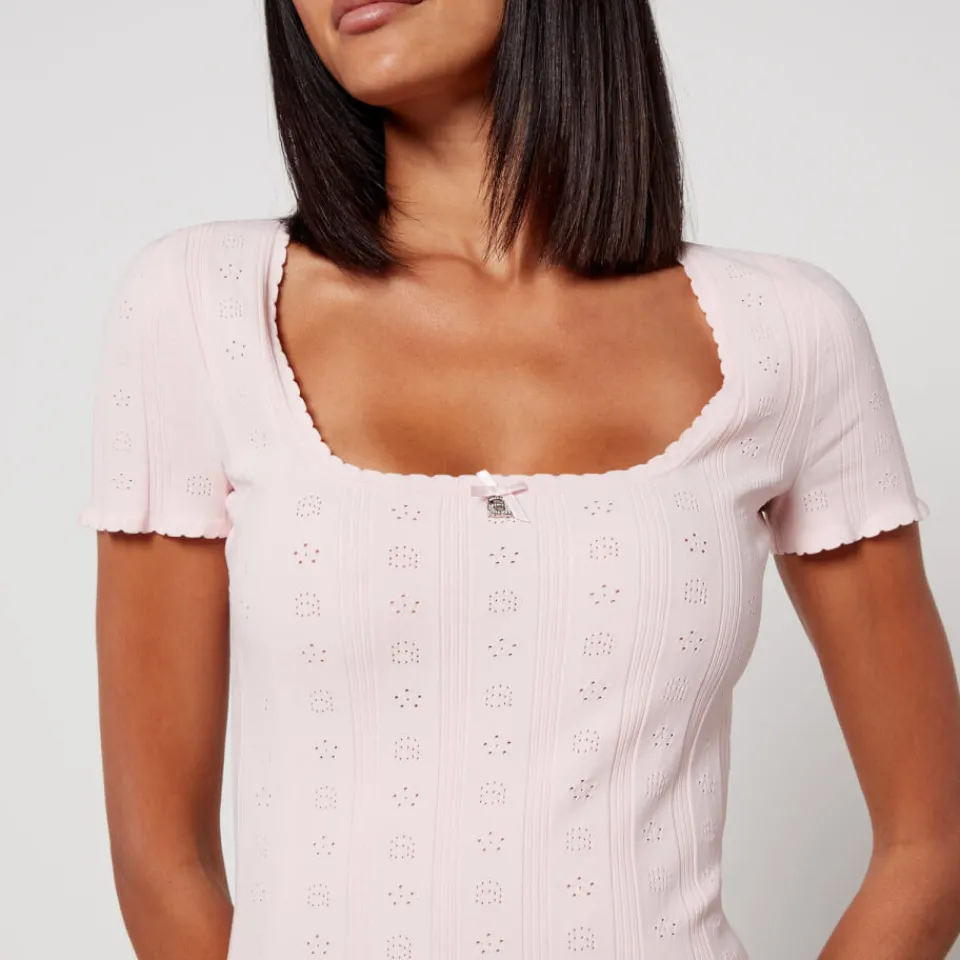 Dresses|Dresses|Alexander Wang Pointelle-Knit Mini Dress - XS