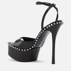 Heels|Sandals & Slides|Dr. Martens Alexander Wang Women's Nova 145 Leather Platform Sandals - UK 3
