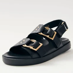 Sandals & Slides|Sandals|Baum Und Pferdgarten ALOHAS Maui Leather Double-Strap Sandals - UK 3.5