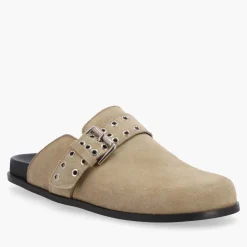 Flats|SUI AVA ALOHAS Women's Halia Suede Mules - UK 4
