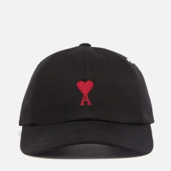 Hats|A.P.C. AMI Adc Logo-Embroidered Cotton-Twill Cap