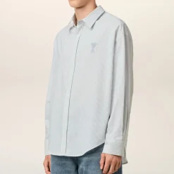 Shirts|Shirts|Dr. Martens AMI Boxy-Fit Pinstriped Cotton-Poplin Shirt - 39