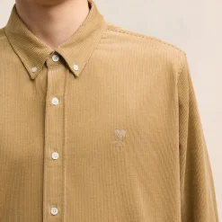 Shirts|Shirts|Coach AMI Cotton-Corduroy Classic Fit Shirt - S