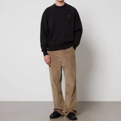 Sweatshirts|AMI De Coeur Cotton-Jersey Jumper - XXS