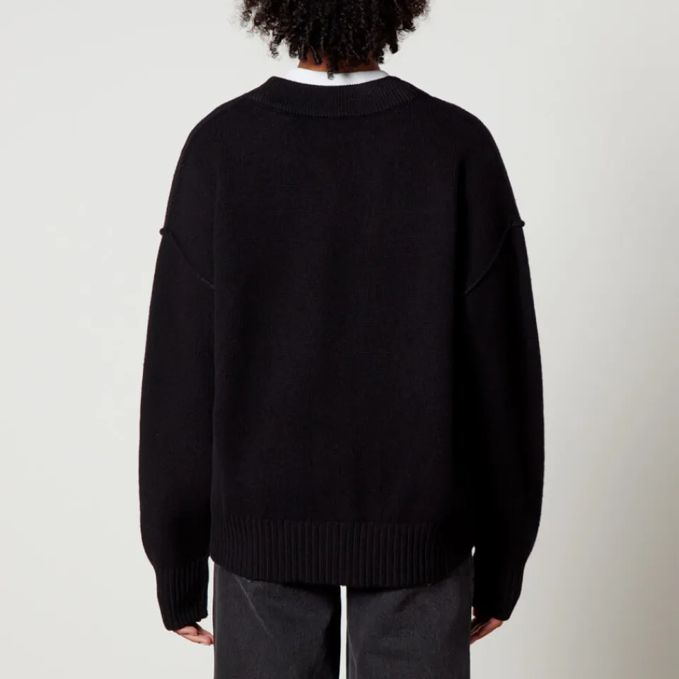 Knitwear|Vivienne Westwood AMI De Coeur Logo-Intarsia Wool Cardigan - S