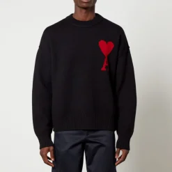 Knitwear|Vivienne Westwood AMI de Coeur Logo-Intarsia Wool Jumper - S