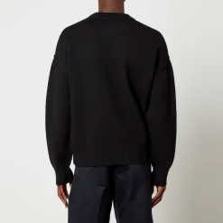 Knitwear|Vivienne Westwood AMI de Coeur Logo-Intarsia Wool Jumper - S
