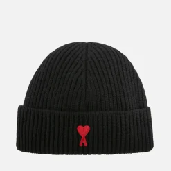 Hats|Isabel Marant AMI de Coeur Ribbed Wool Beanie