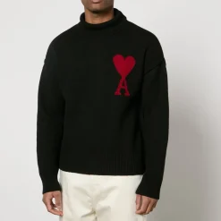 Knitwear|Dr. Martens AMI De Coeur Roll Neck Wool Jumper - XL