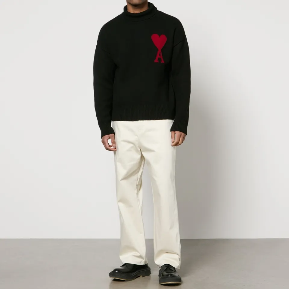 Knitwear|Dr. Martens AMI De Coeur Roll Neck Wool Jumper - XL