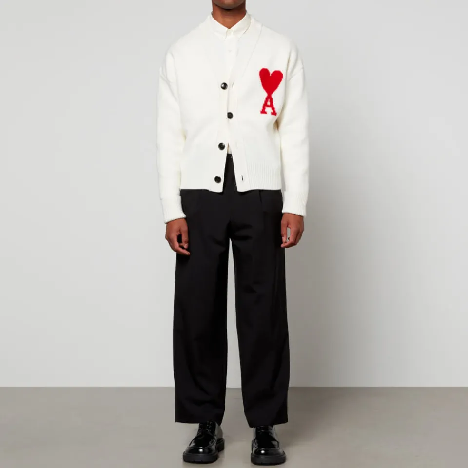Cardigans|Knitwear|Dr. Martens AMI De Coeur Wool Cardigan - L