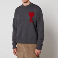 Knitwear|BY FAR AMI De Coeur Wool Jumper - L