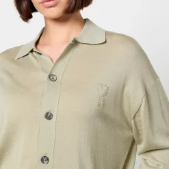 T-Shirts And Tops|Shirts And Blouses|AMI de Coeur Wool Shirt - S