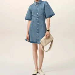 Dresses|Dresses|Notte AMI Denim Mini Shirt Dress - XS