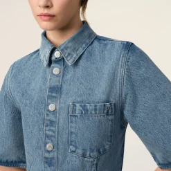 Dresses|Dresses|Notte AMI Denim Mini Shirt Dress - XS
