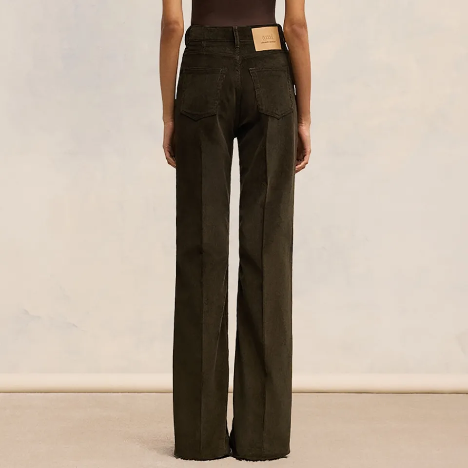 Trousers|Seventy + Mochi AMI Flare Fit Cotton Corduroy Trousers - XS