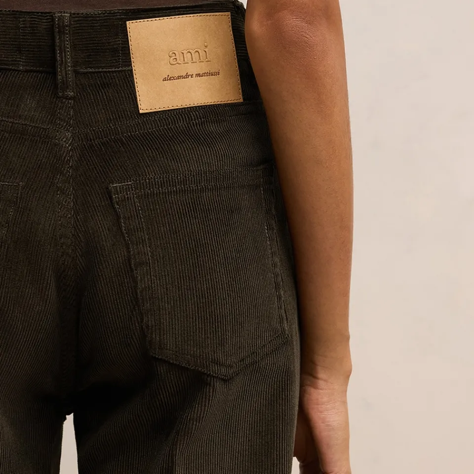 Trousers|Seventy + Mochi AMI Flare Fit Cotton Corduroy Trousers - XS