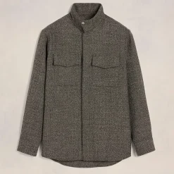 Shirts|Shirts|BOSS Black AMI High Collar Wool-Blend Shirt - S