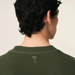 Sweatshirts|Maison Kitsuné AMI Logo Cotton-Jersey Sweatshirt - S