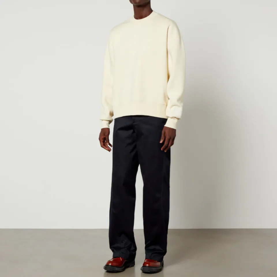 Sweatshirts|AMI Logo-Appliquéd Organic Cotton-Blend Sweatshirt - S