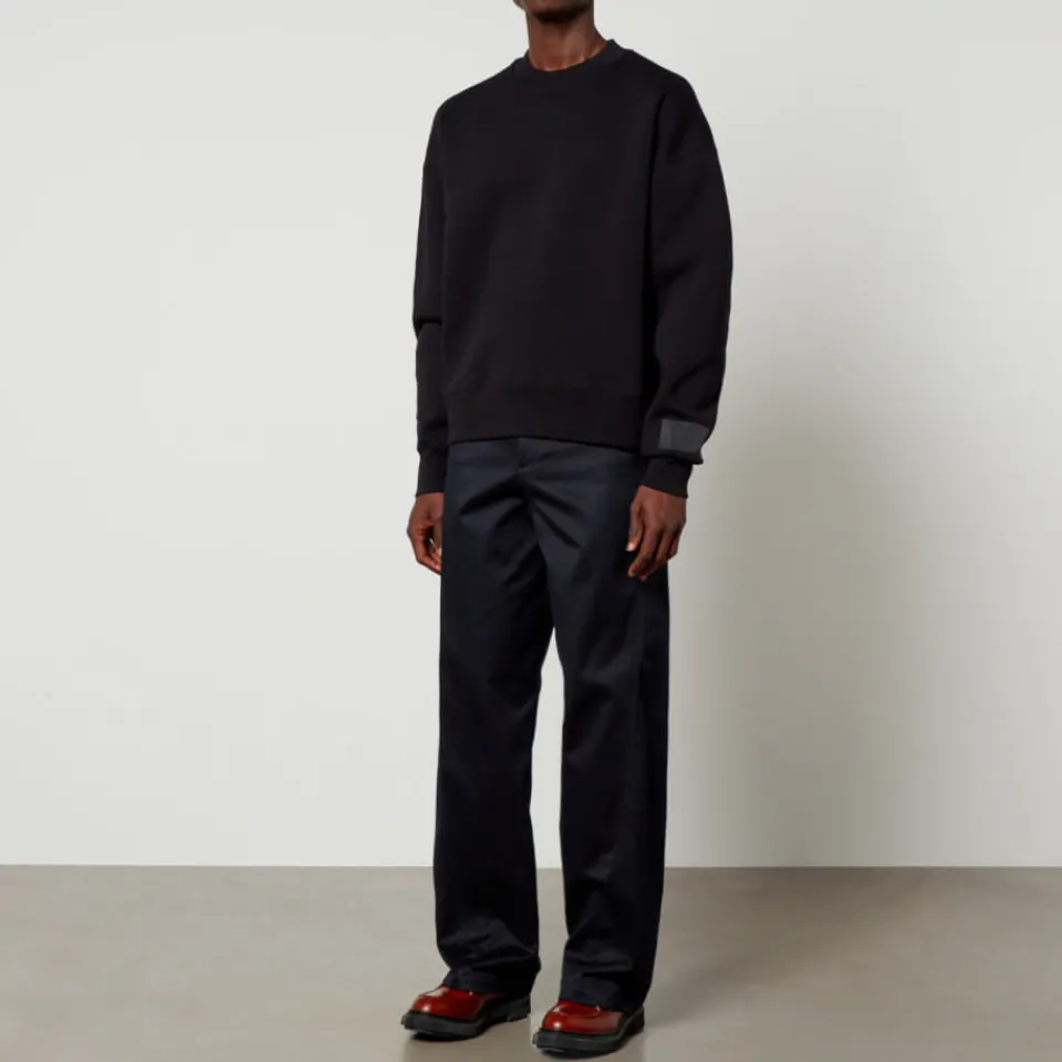 Sweatshirts|AMI Logo-Appliquéd Organic Cotton-Blend Sweatshirt - S