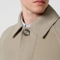 Jackets|Coats|Dr. Martens AMI Long Belted Wool and Cashmere-Blend Coat - IT 48/M