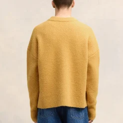 Cardigans|Knitwear|Maison Kitsuné AMI Off White De Coeur Alpaca-Blend Cardigan - L