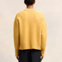 Knitwear|AMI Off White De Coeur Alpaca-Blend Jumper - XL