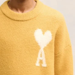 Knitwear|AMI Off White De Coeur Alpaca-Blend Jumper - XL