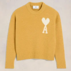 Knitwear|AMI Off White De Coeur Alpaca-Blend Jumper - XL