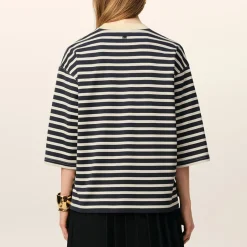 Loungewear|T-Shirts And Tops|Polo Ralph Lauren AMI Oversized Striped Cotton-Jersey T Shirt - L