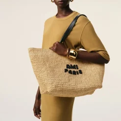 Holiday Bags|Bags|Dr. Martens AMI Raffia Large Tote Bag