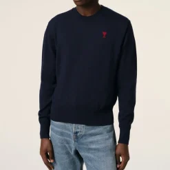 Knitwear|Polo Ralph Lauren AMI Red de Coeur Wool Jumper - XL