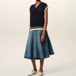 Knitwear|Calvin Klein AMI Ribbed-Knit Vest - M