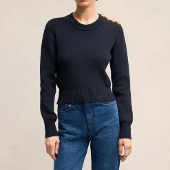 Loungewear|Knitwear|AMI Sailor Crew Neck Cotton and Wool-Blend Jumper - S