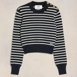 Loungewear|Knitwear|ïn home AMI Sailor Jacquard Knit Wool Jumper - S